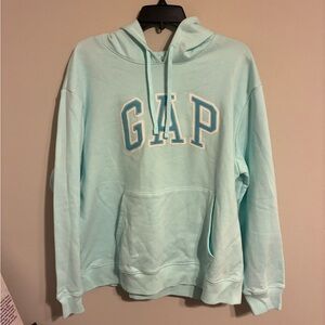 GAP Teal Pullover Hoodie XL Oversized Cozy Sweatshirt